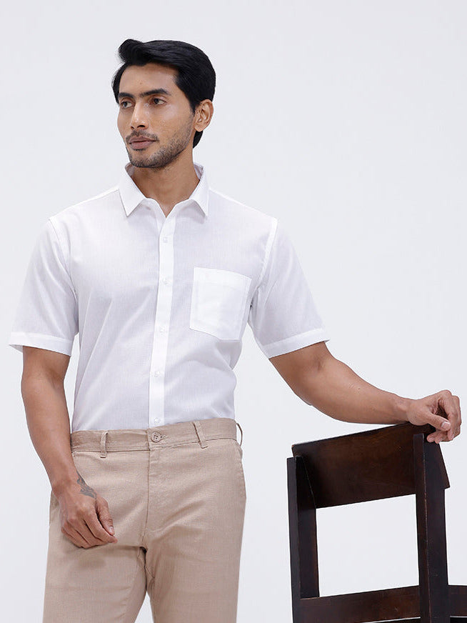 Mens Cotton Half Sleeves Shirt and Linen Cotton Pants Combo TR15504