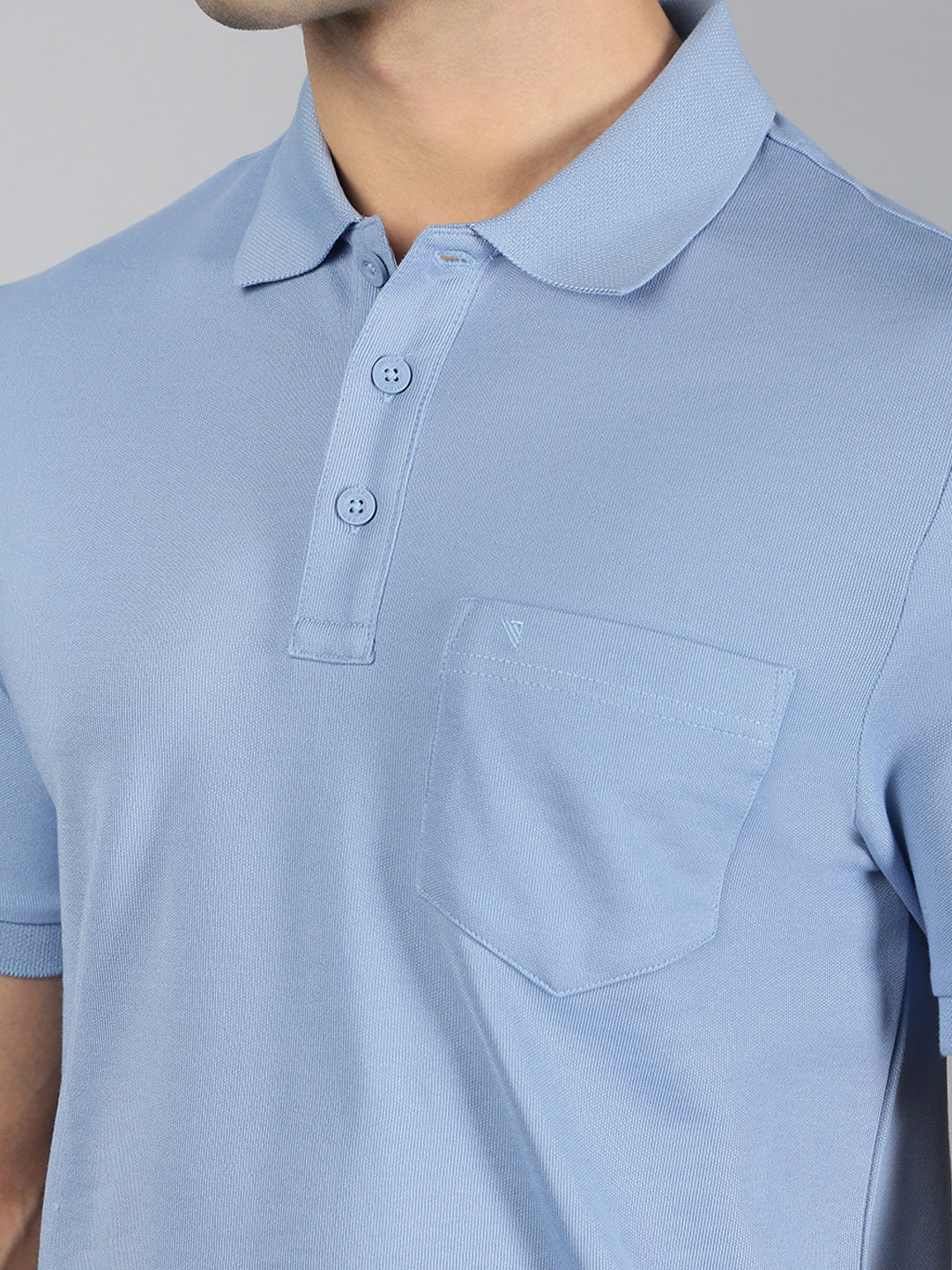 Men Cotton Rich Smart Fit Expert Polo T-Shirt Blue EP34