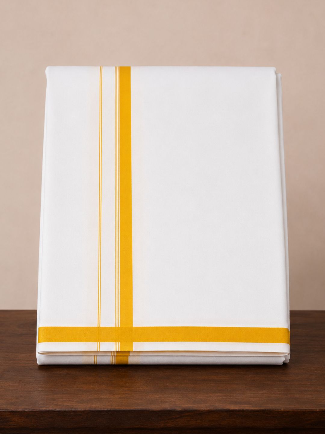 Men 100% Cotton Single Layer Small Border Dhoti Grand Rich GR02