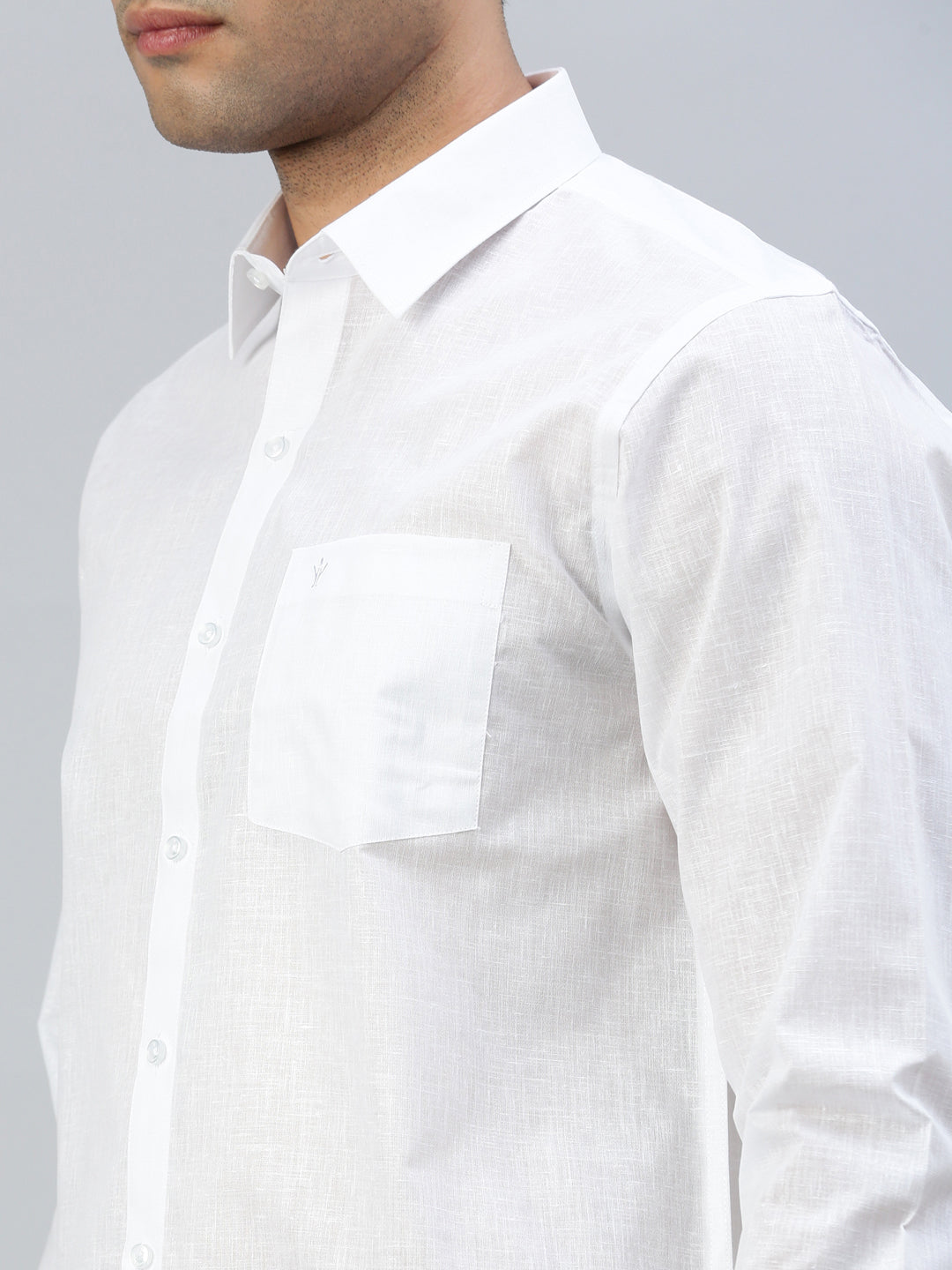 Men Cotton Rich White Shirt Minister Plus