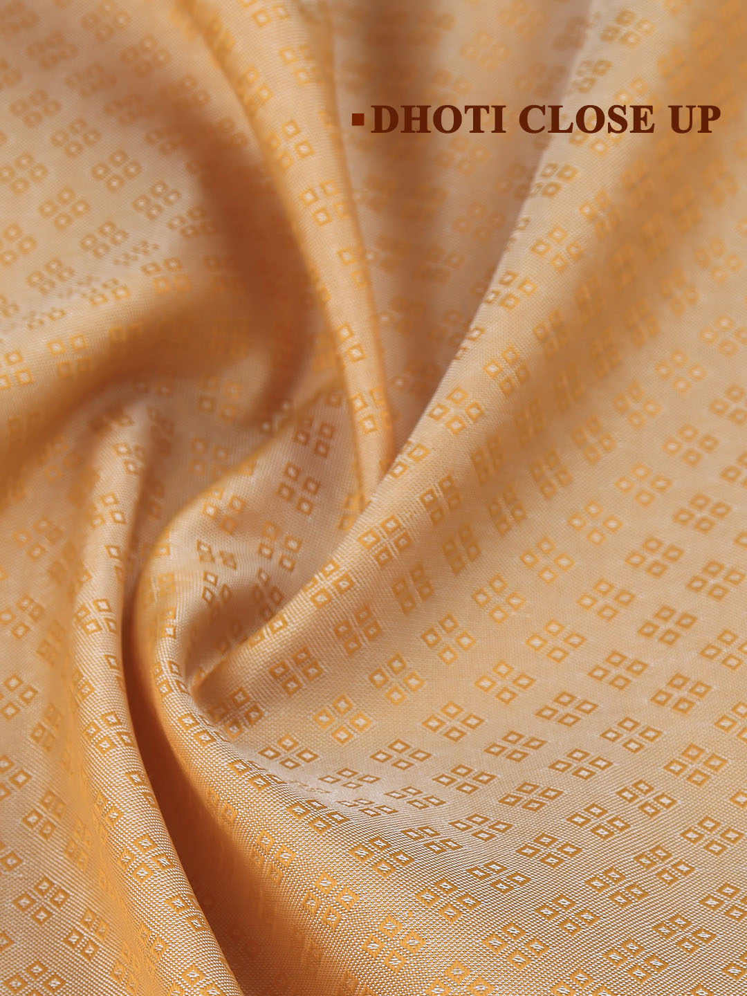 Men Art Silk Dhoti & Shirting Set Orange Mangalakara 140k (2 in 1) M30