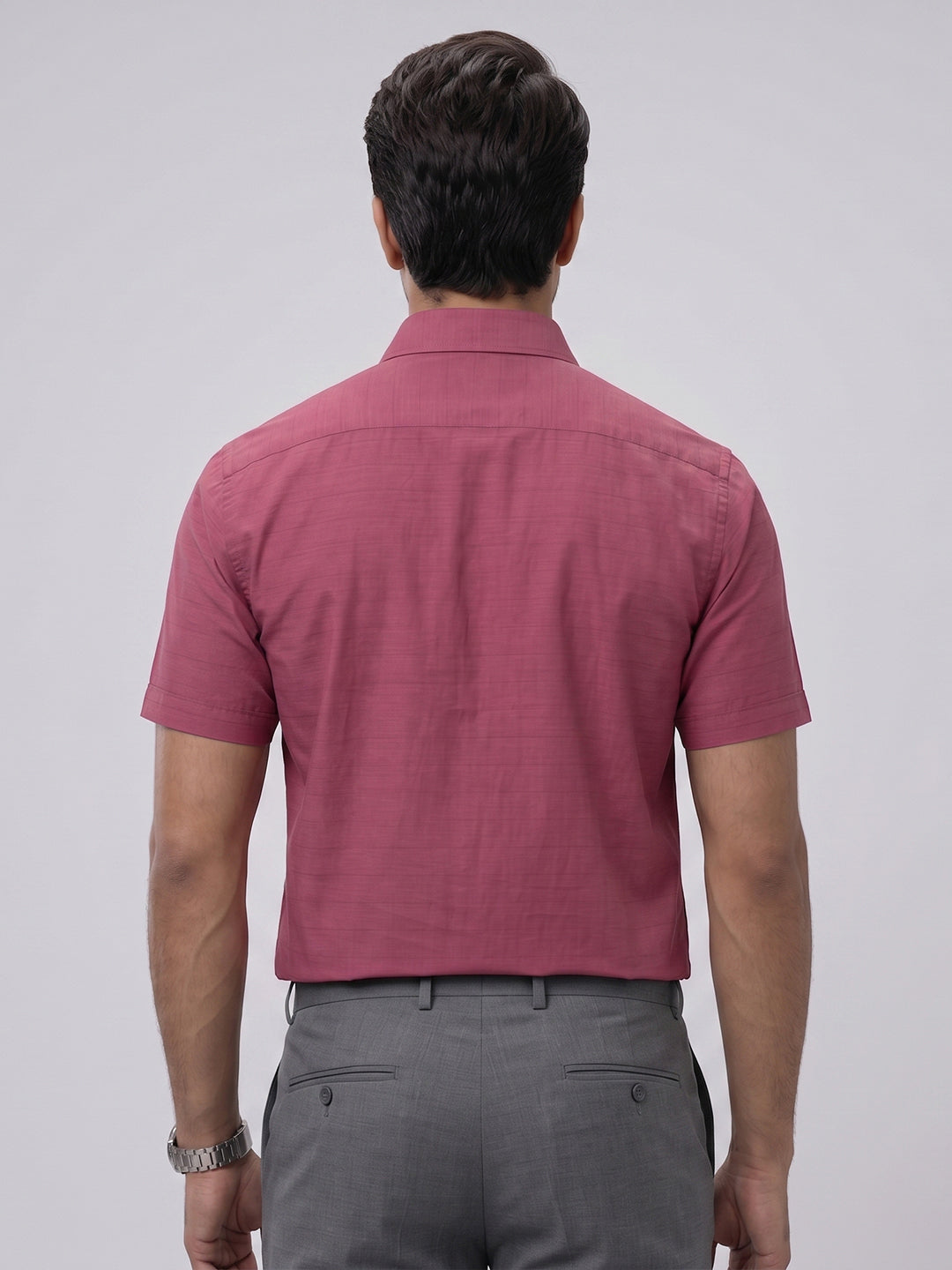 Pack of 2 | 100% Cotton Smart Fit Shirts - Dark Blue & Maroon