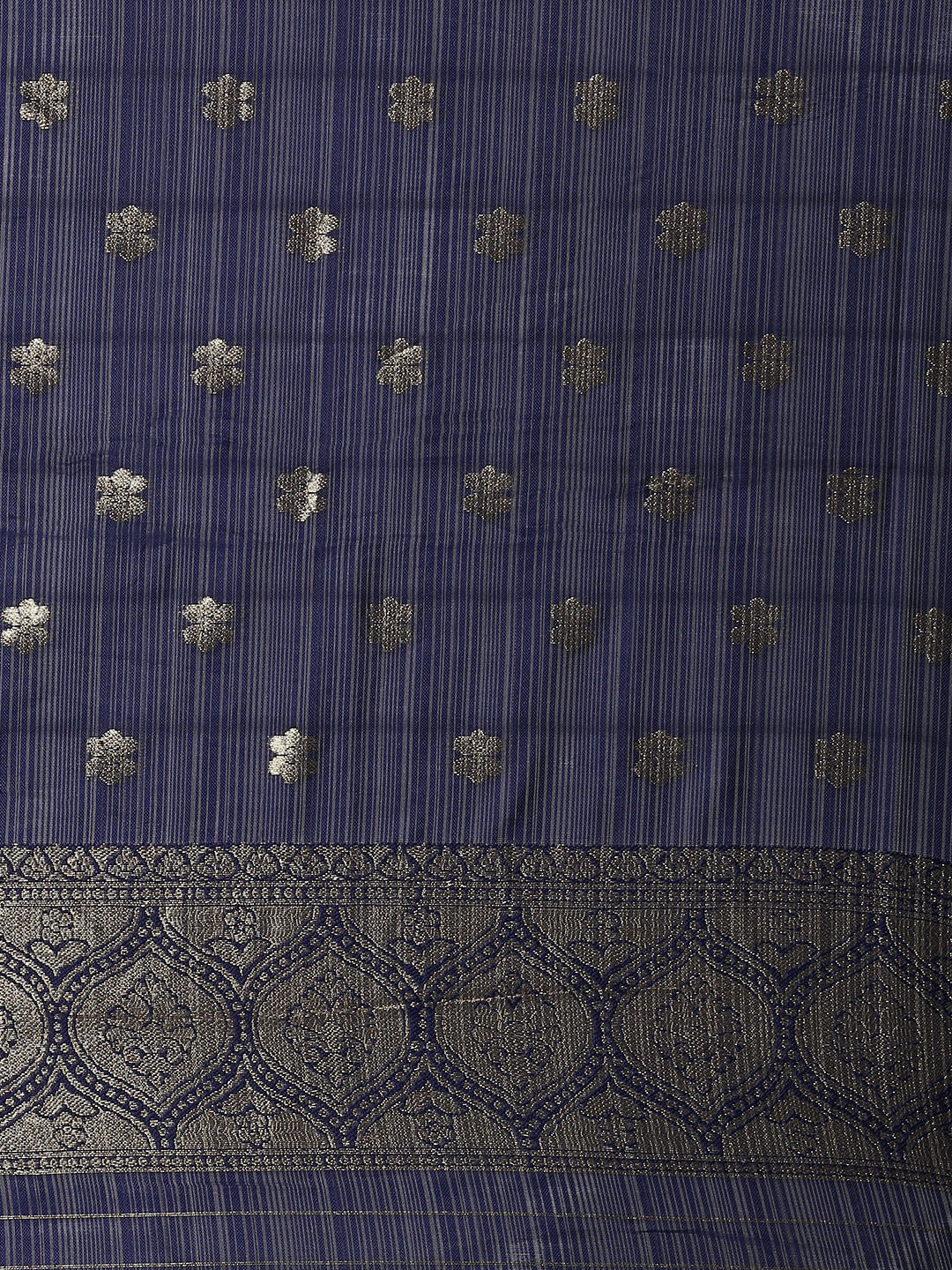 Women Semi Silk Saree Blue SS214