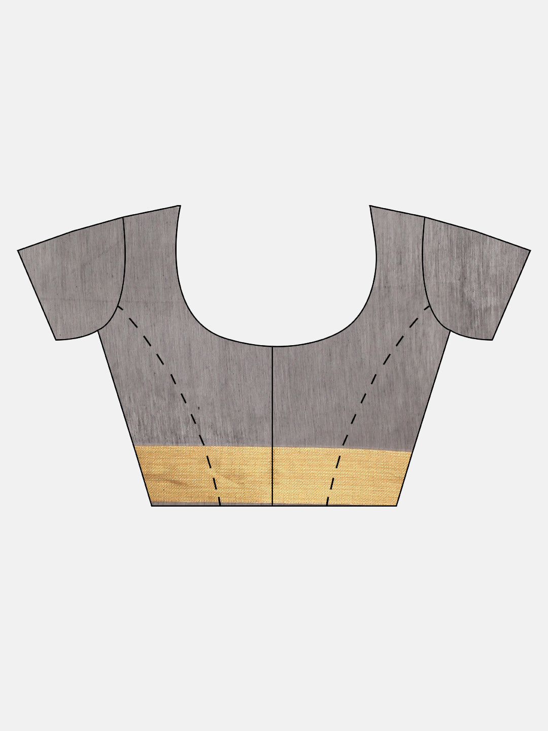 Women Grey Semi Kora Cotton Saree SK96