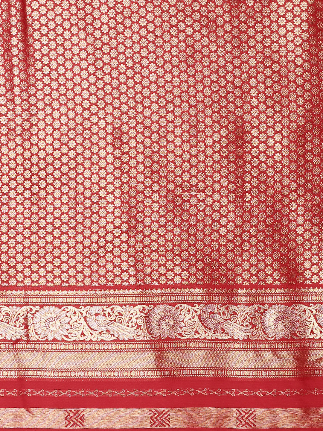 Women Semi Silk Saree Red SS191