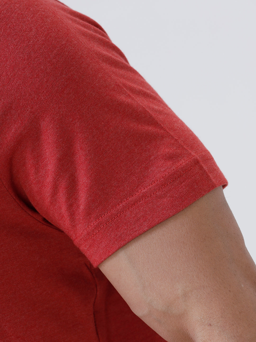 Men TENCEL™ Modal Fibers with Micro technology Polo T-Shirt Heather Red EMP3