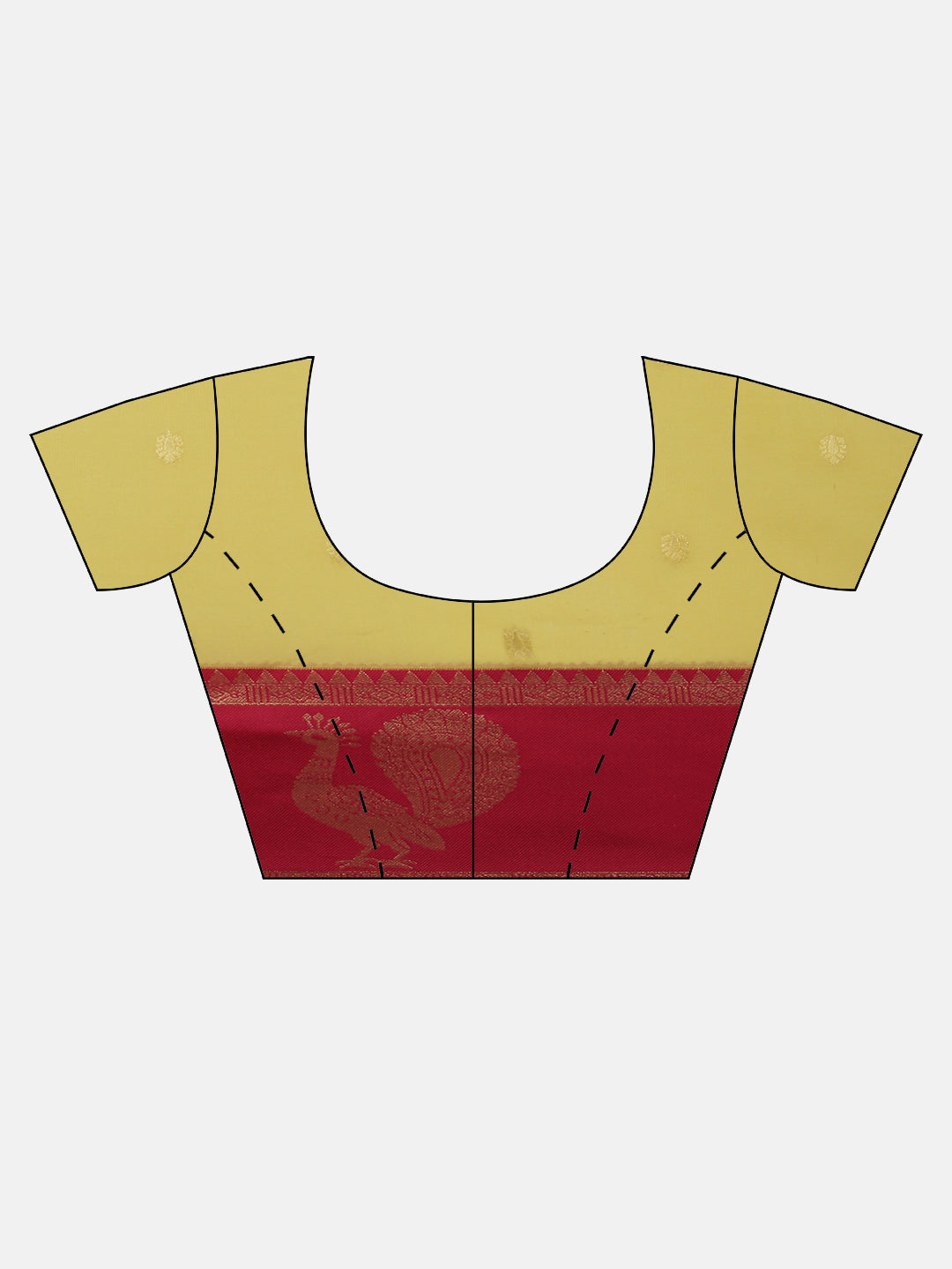 Women Yellow with Pink Border Soft Silk Saree SS392