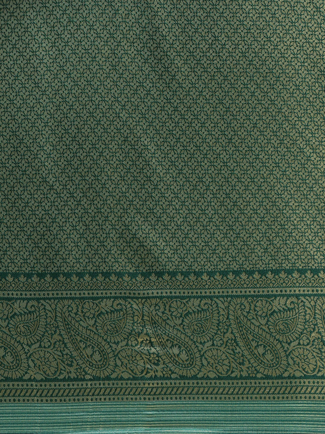 Womens Semi Silk Saree Green SS225