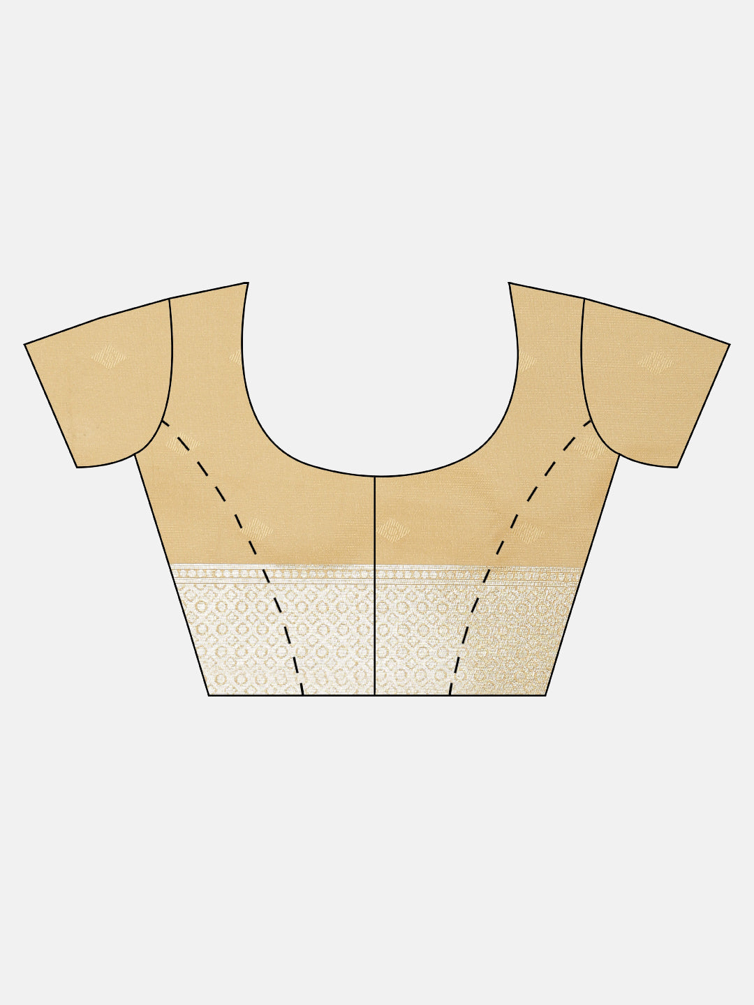 Women Golden Printed Art Silk Saree ASS110