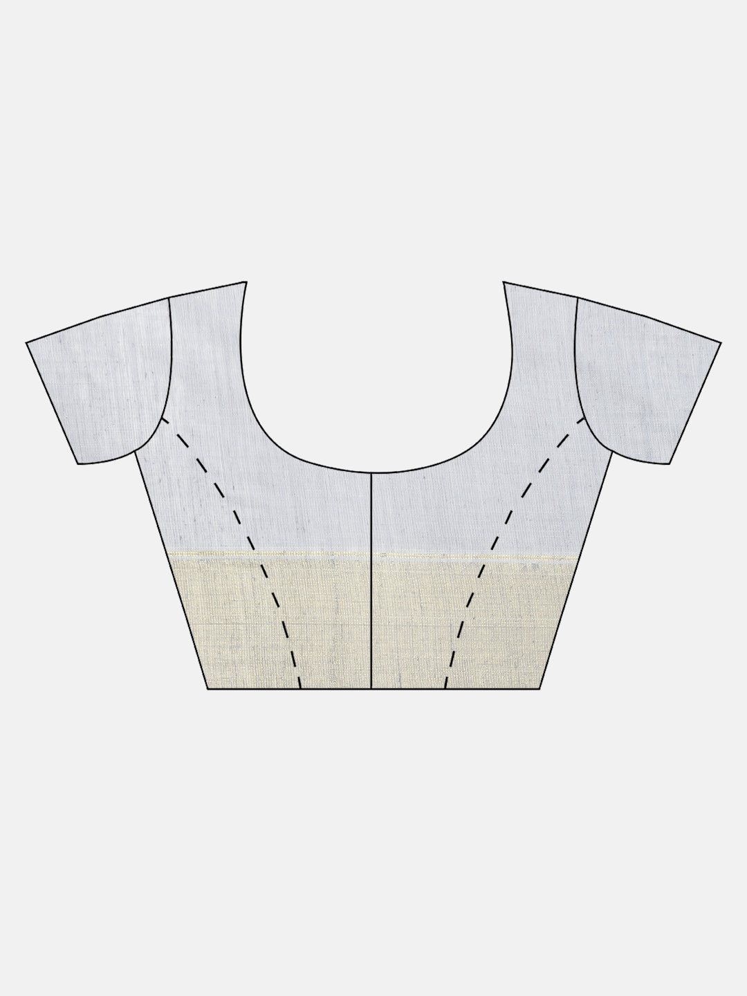 Women Grey Striped Cotton Jute Saree CJ07