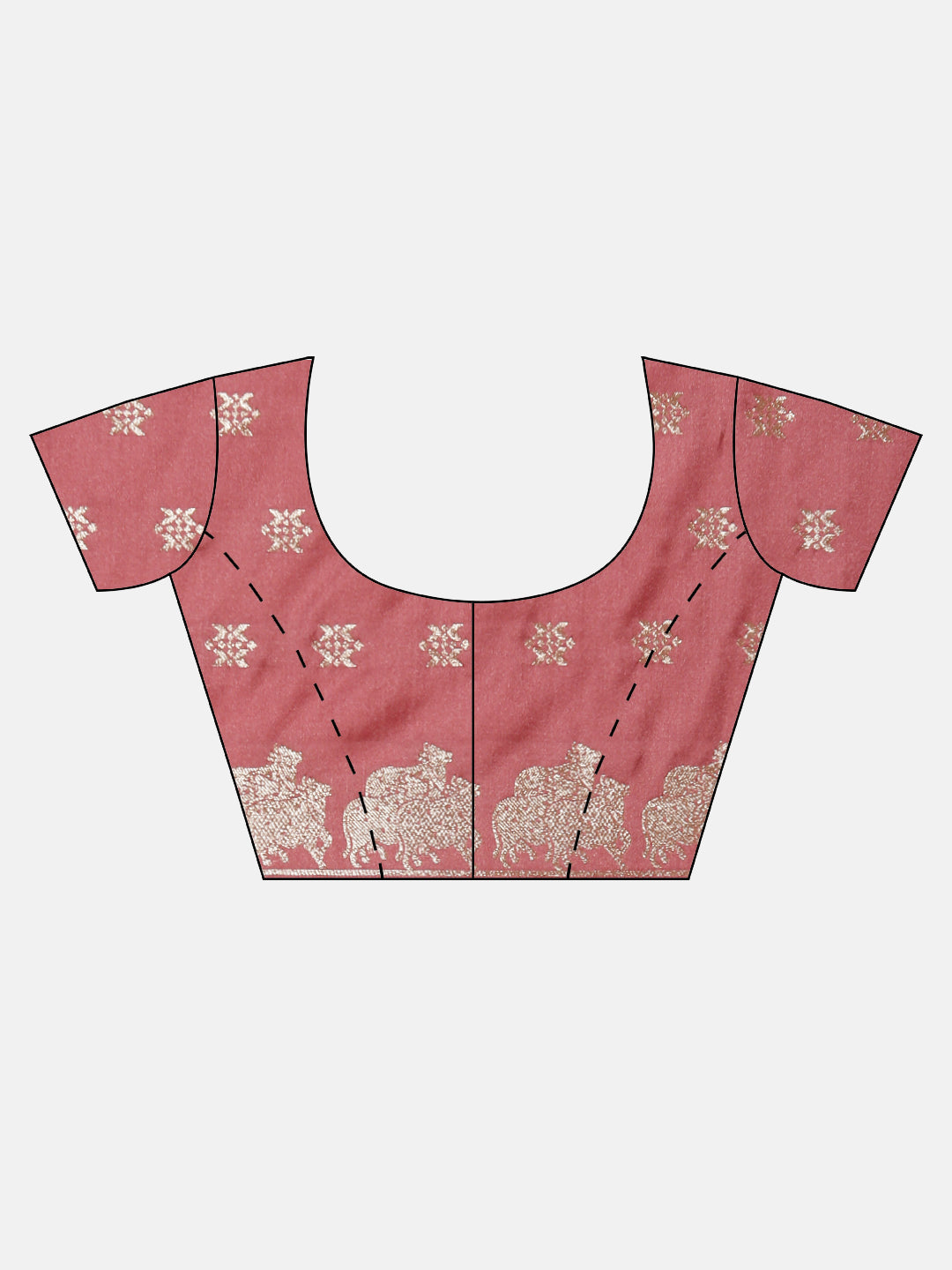 Women Flamingo Pink Soft Silk Saree SS388