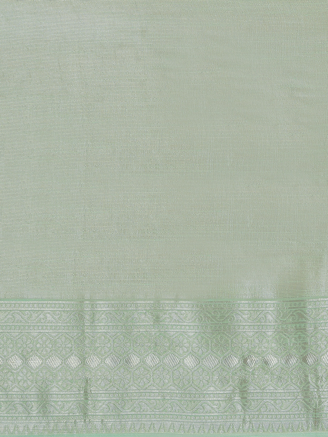 Women Semi Linen Weaving Saree Green SL133