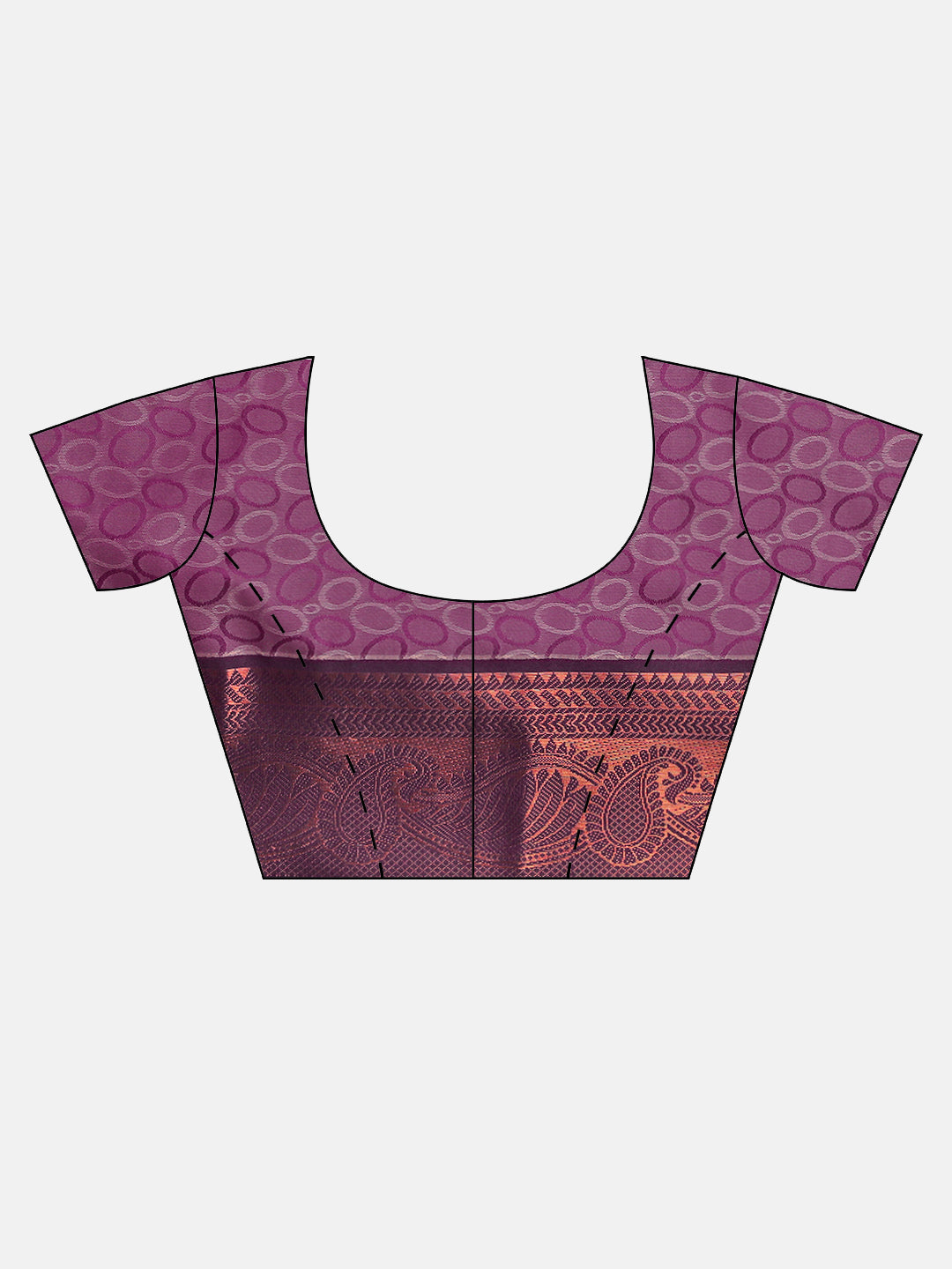 Women Blue with Violet Art Silk Saree ASS122