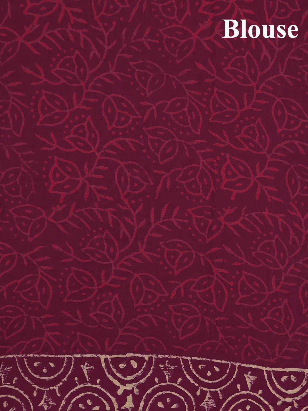 Women Burgendy Soft Cotton Printed Saree SCS168