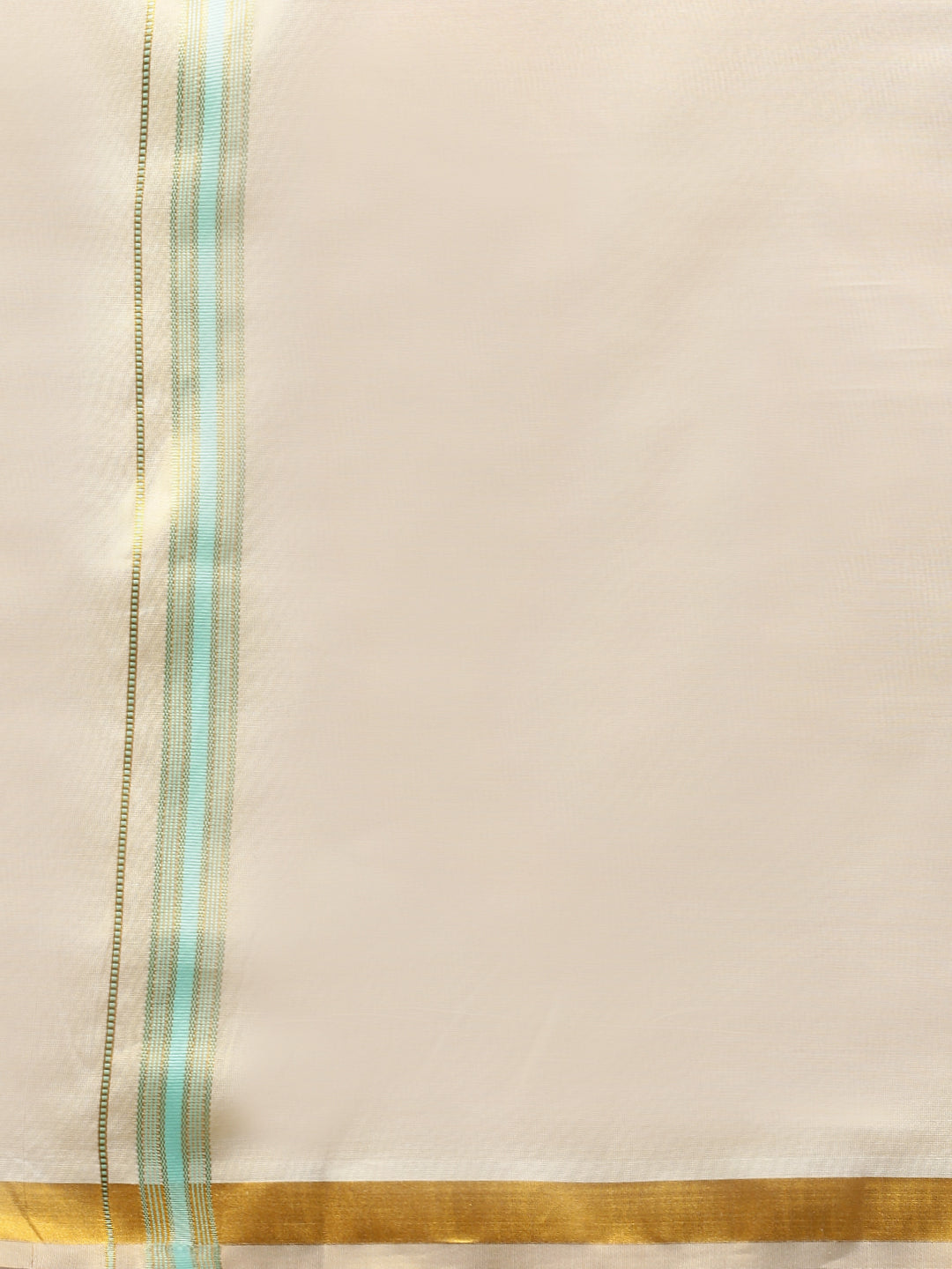 Mens Macho Mint Green Colour Shirt & Matching Border Tissue Dhoti Set CCB