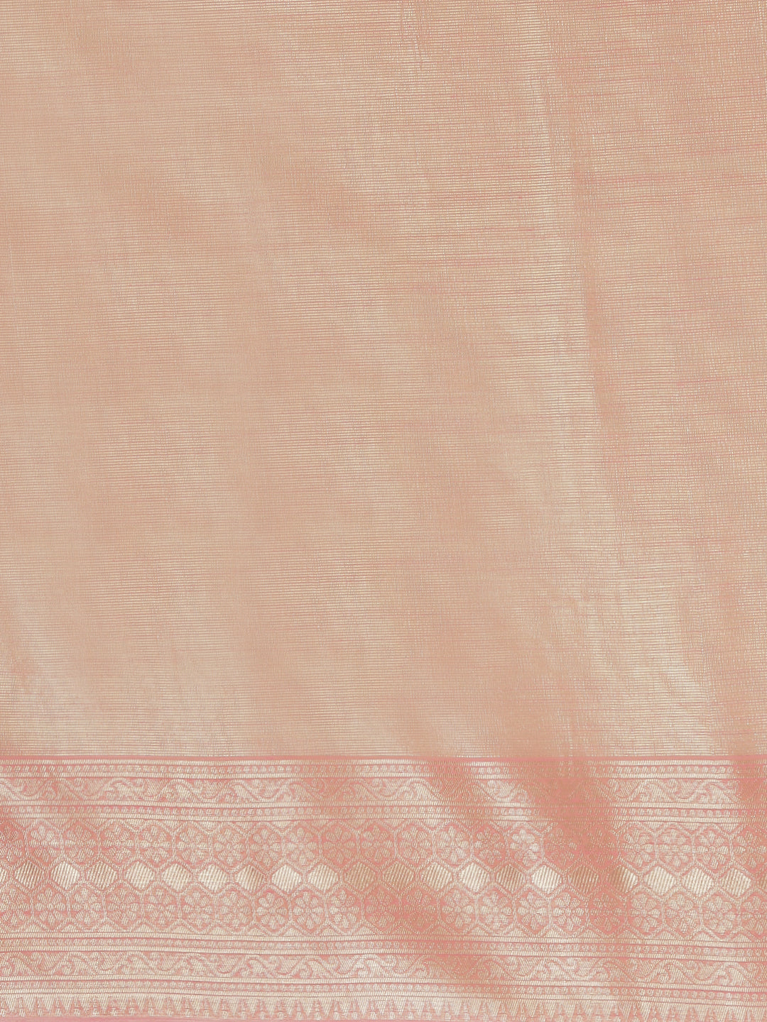 Women Semi Linen Weaving Saree Peach SL135