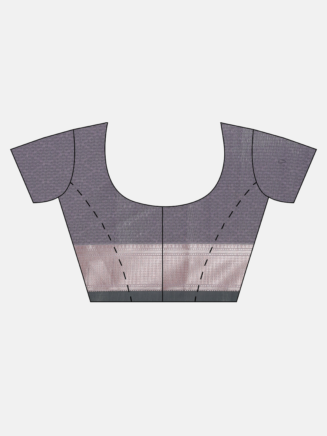 Women Lavender Semi Kora Cotton Saree SK124