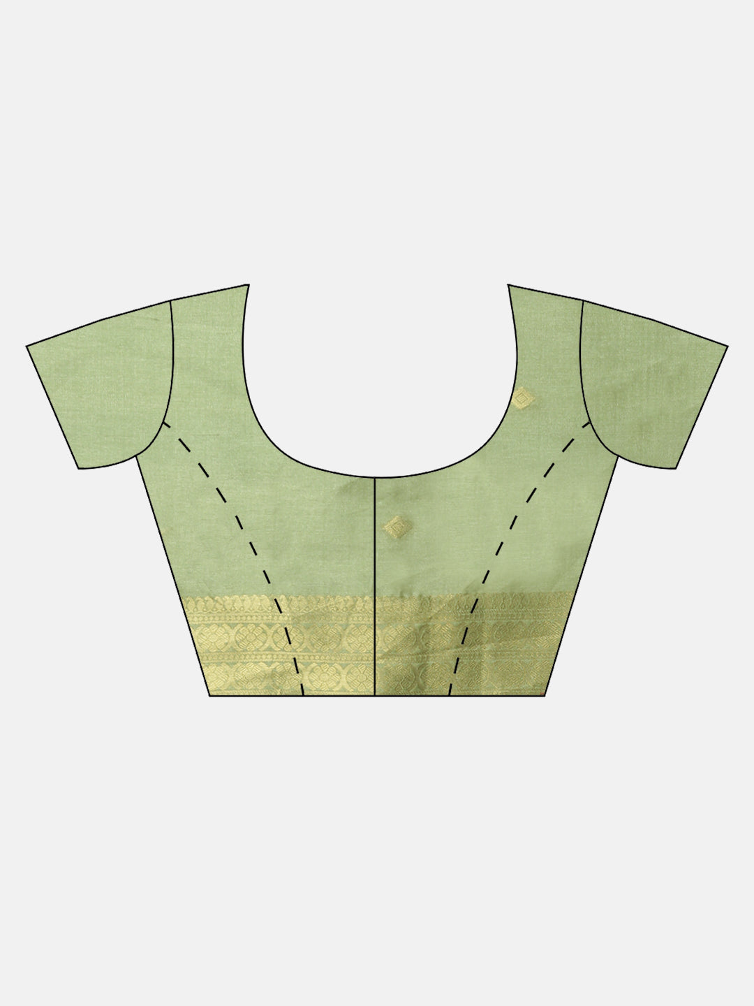 Women Semi Tussar Weaving Green Saree ST318