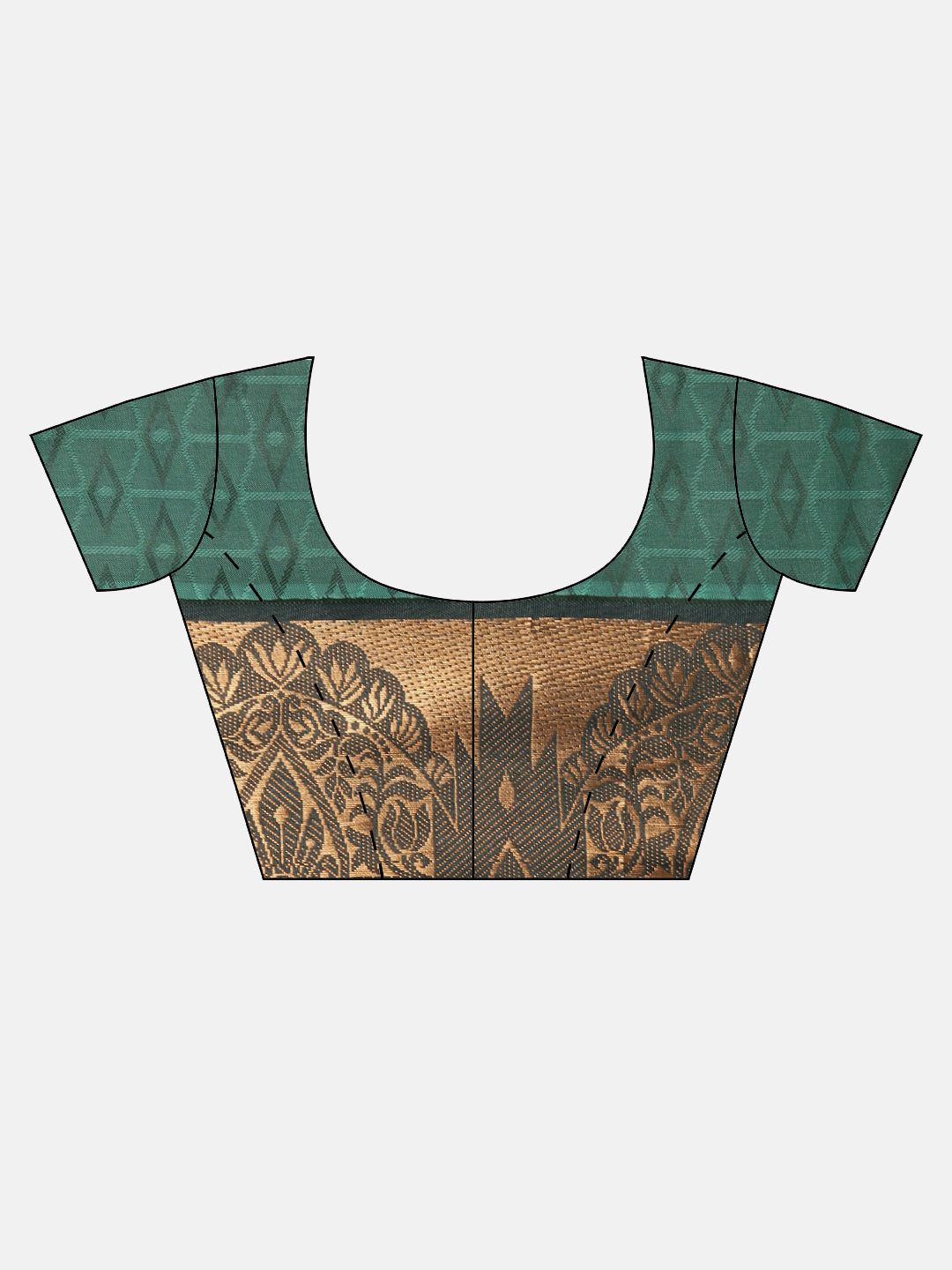 Women Green Art Silk Saree ASS124