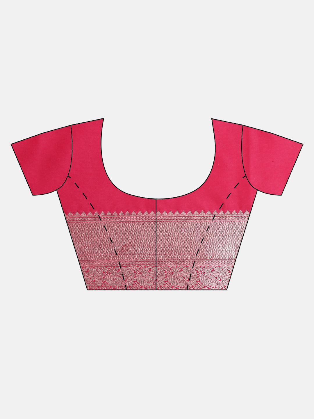 Women Soft Silk Saree Grey with Pink SS407