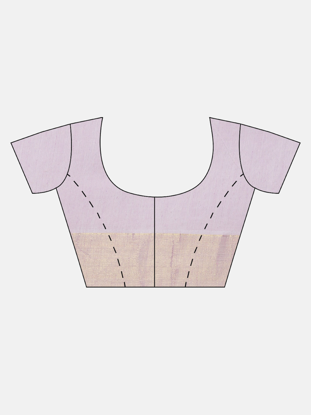 Women Lavender Striped Cotton Jute Saree CJ11