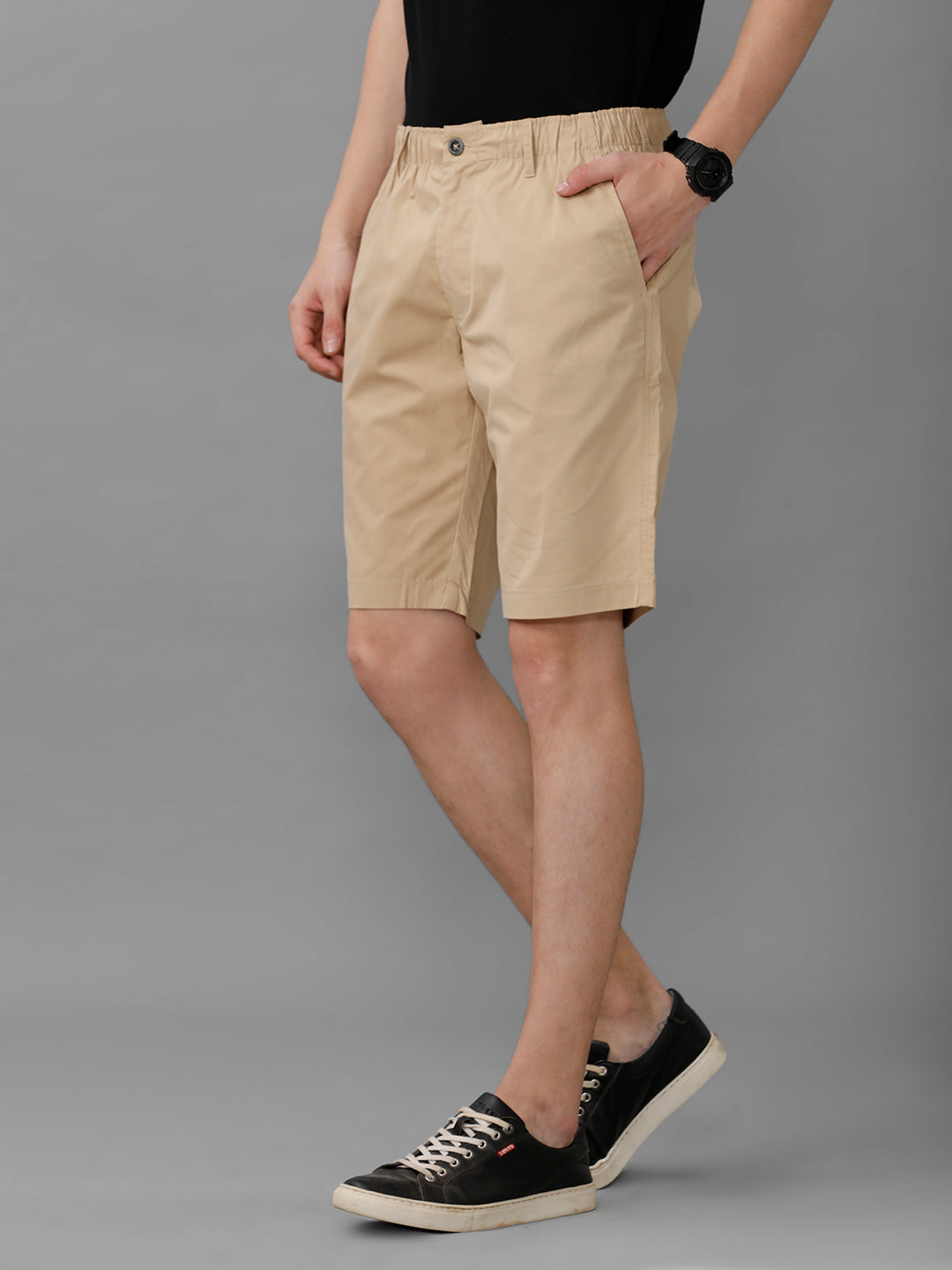 Men Golf Boxer Shorts Beige