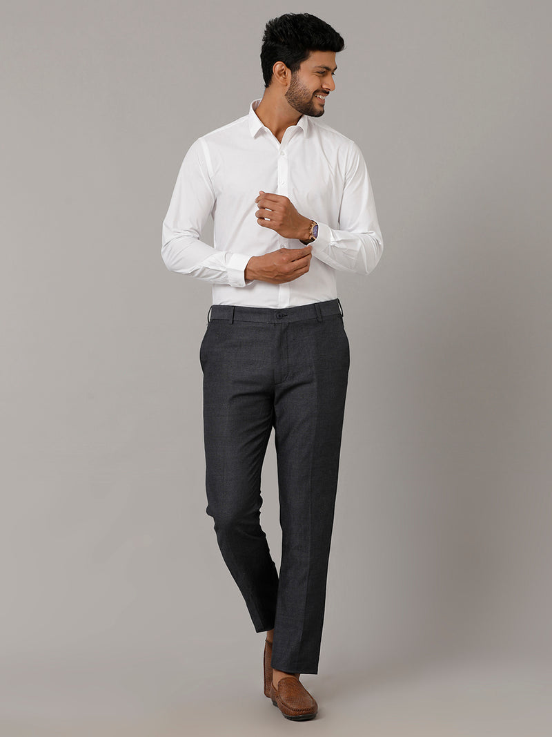 Mens Cotton Smart Fit White Shirt Full Sleeves Without Pocket