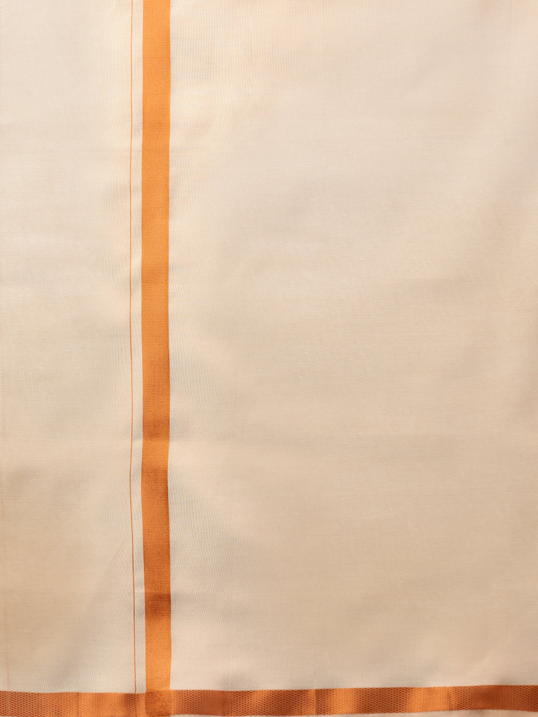 Men Tissue Copper Half Sleeve Shirt Jari Dhoti & Towel Set