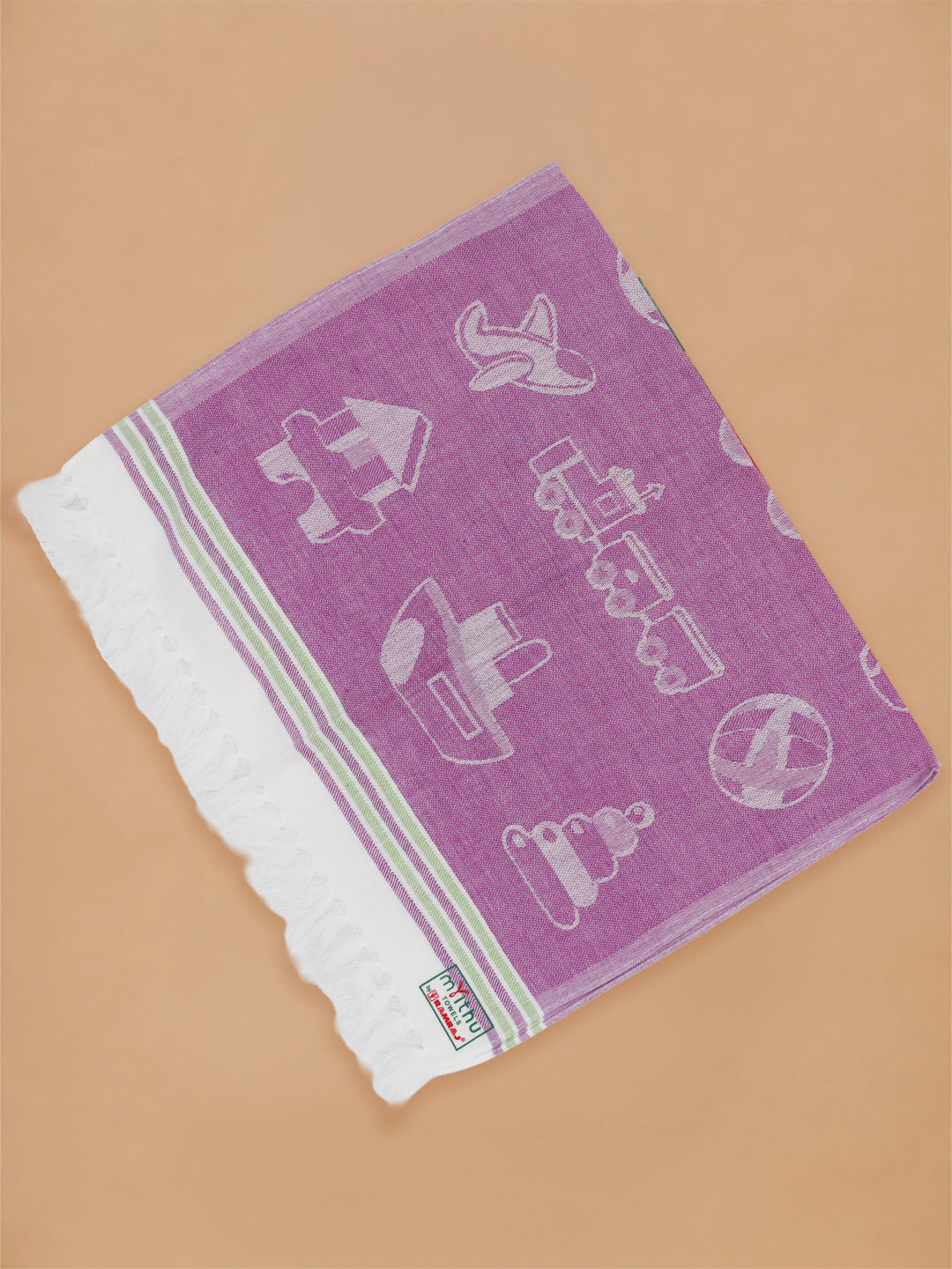 Kids Soft Cotton Printed Hand Towels (Pack of 5)