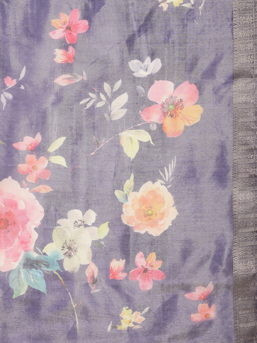 Women Beige Grey MM Silk Printed Kurti Set EKS100