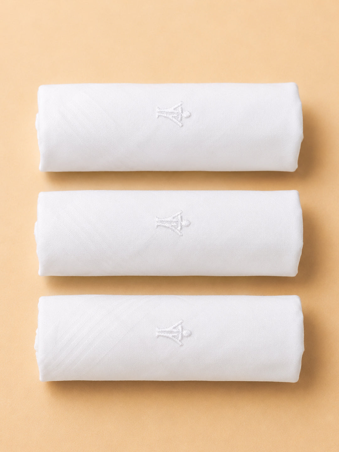 Cotton White Hand Kerchief (3 in 1) Feather Touch