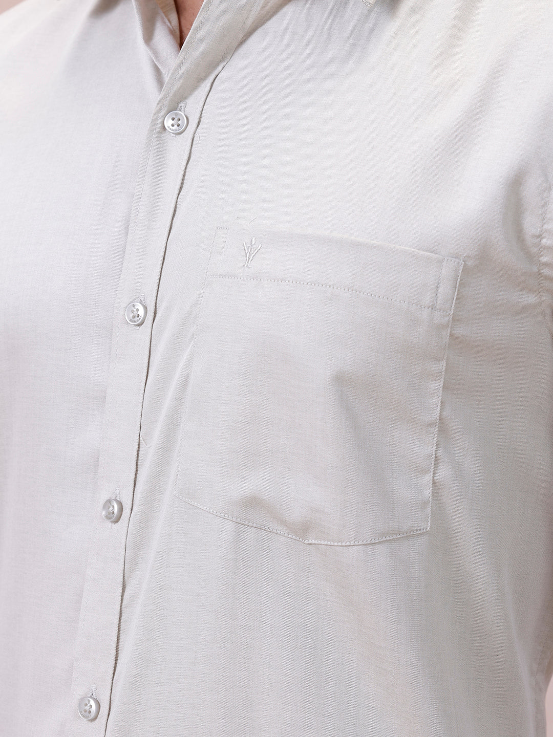 Men Cotton Rich Shirt Lt Teal Green T61 AKT2