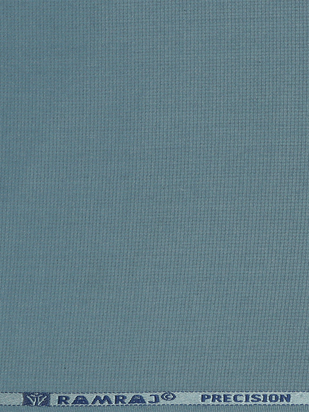 Cotton Blend Self Design Fabric Blue Elight Gold