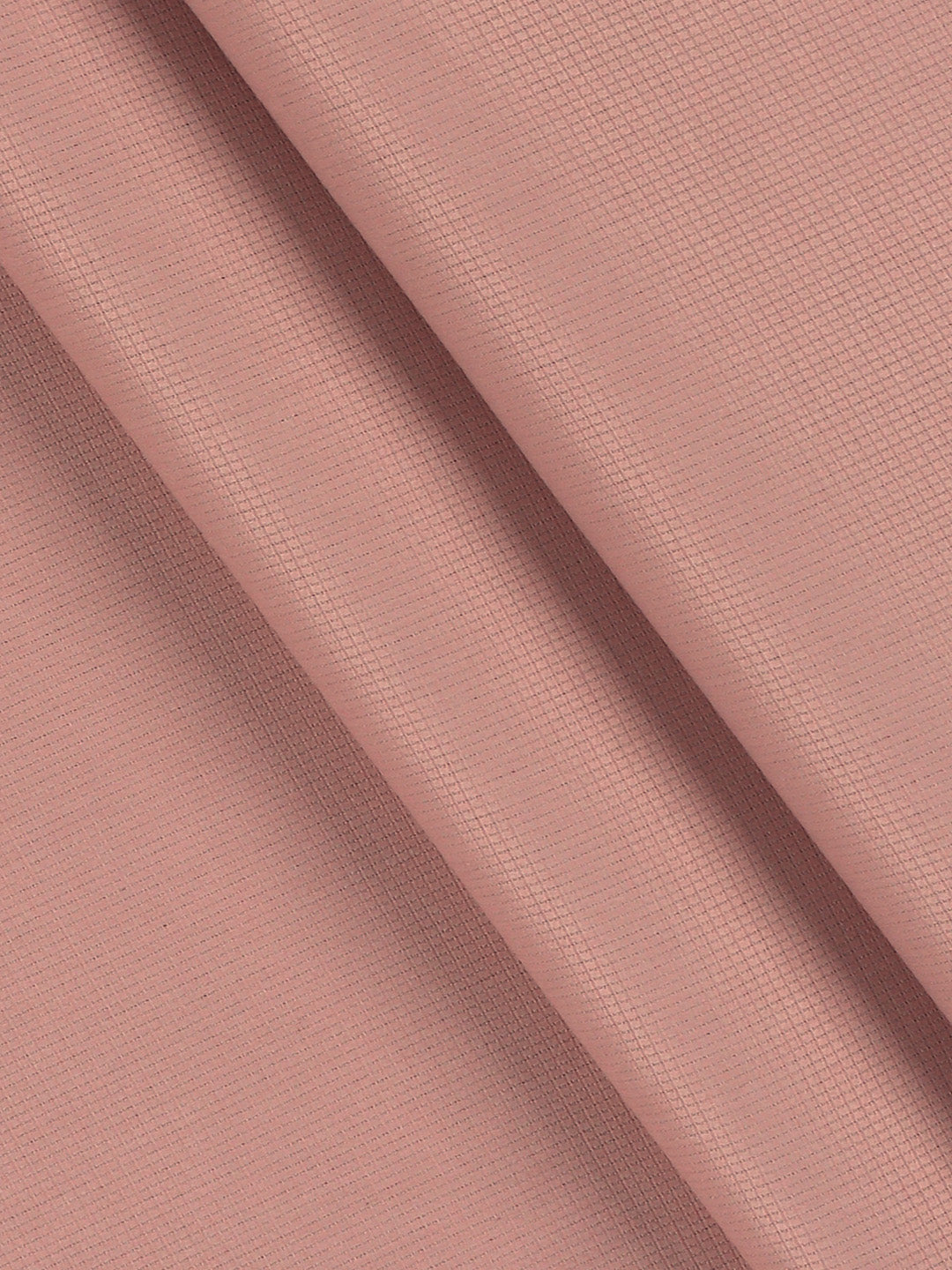 Cotton Blend Self Design Dusty Rose Shirt Fabric Elight Gold