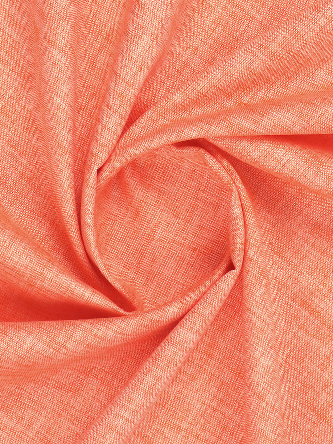 Cotton Blend Lite Orange Colour Kurtha Fabric Lampus - APC1106-10
