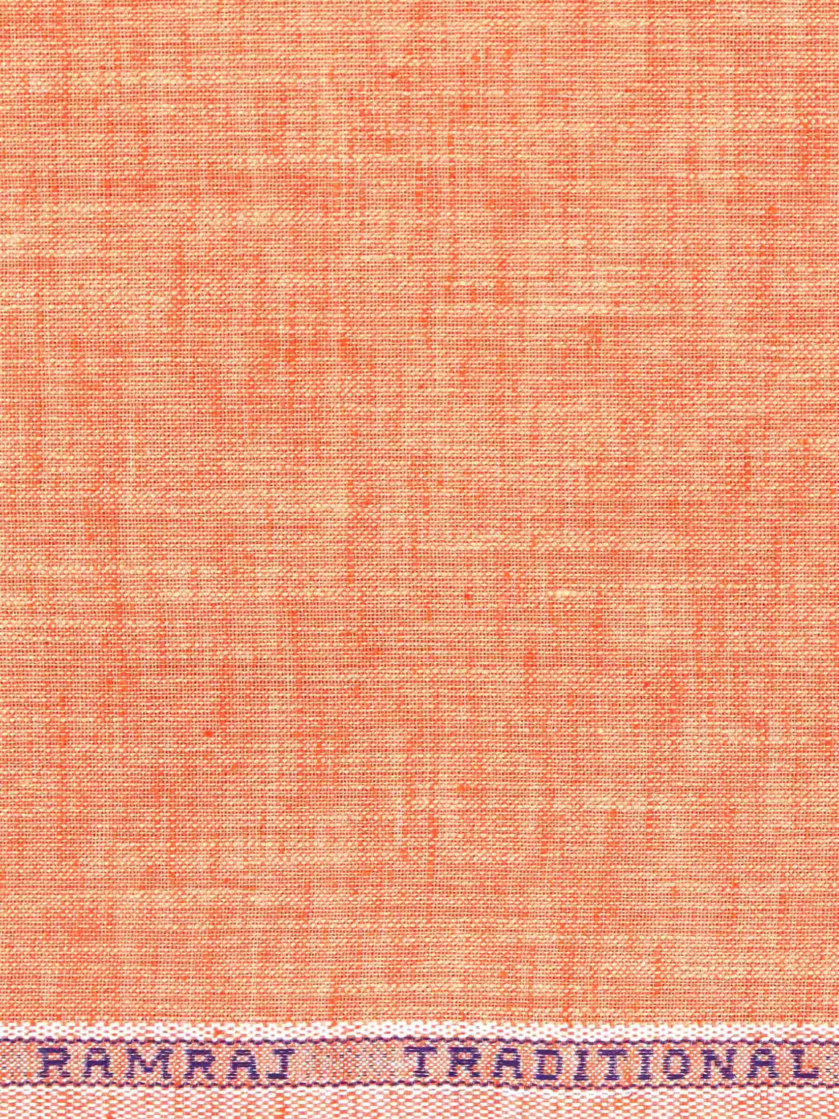 Cotton Blend Lite Orange Colour Kurtha Fabric Lampus - CAPC1160-10