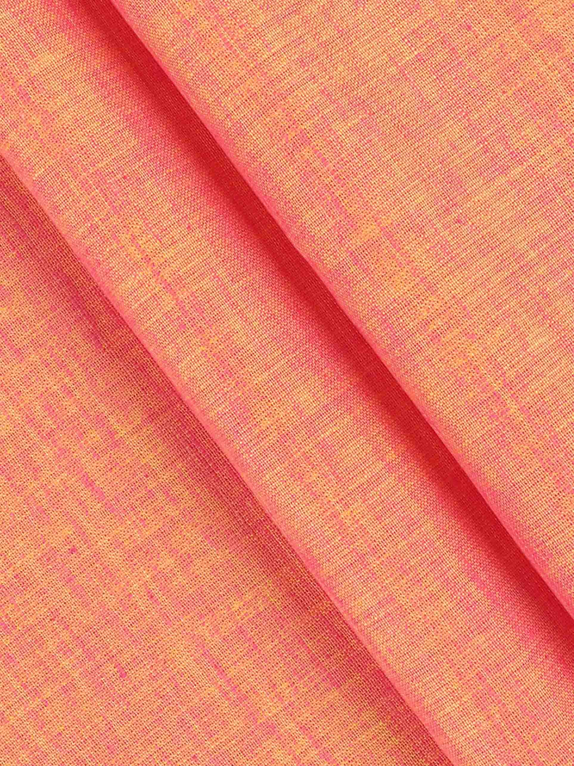 Cotton Blend Orange Colour Kurtha Fabric Lampus - CAPC1160-15