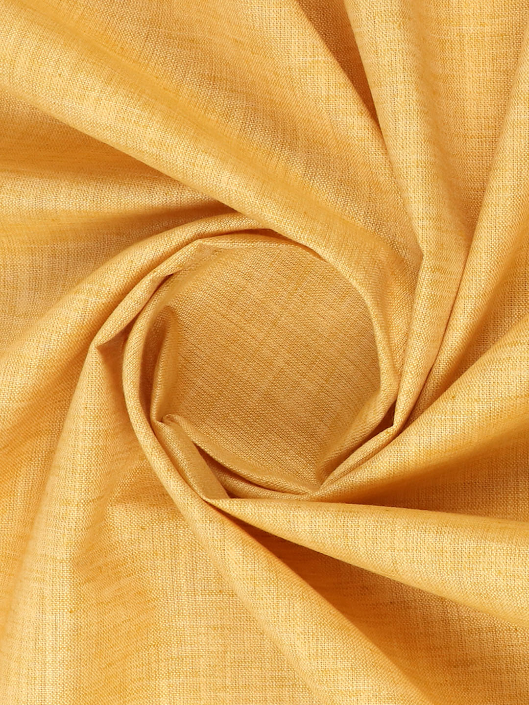 Cotton Blend Mustard Yellow Colour Kurtha Fabric Lampus