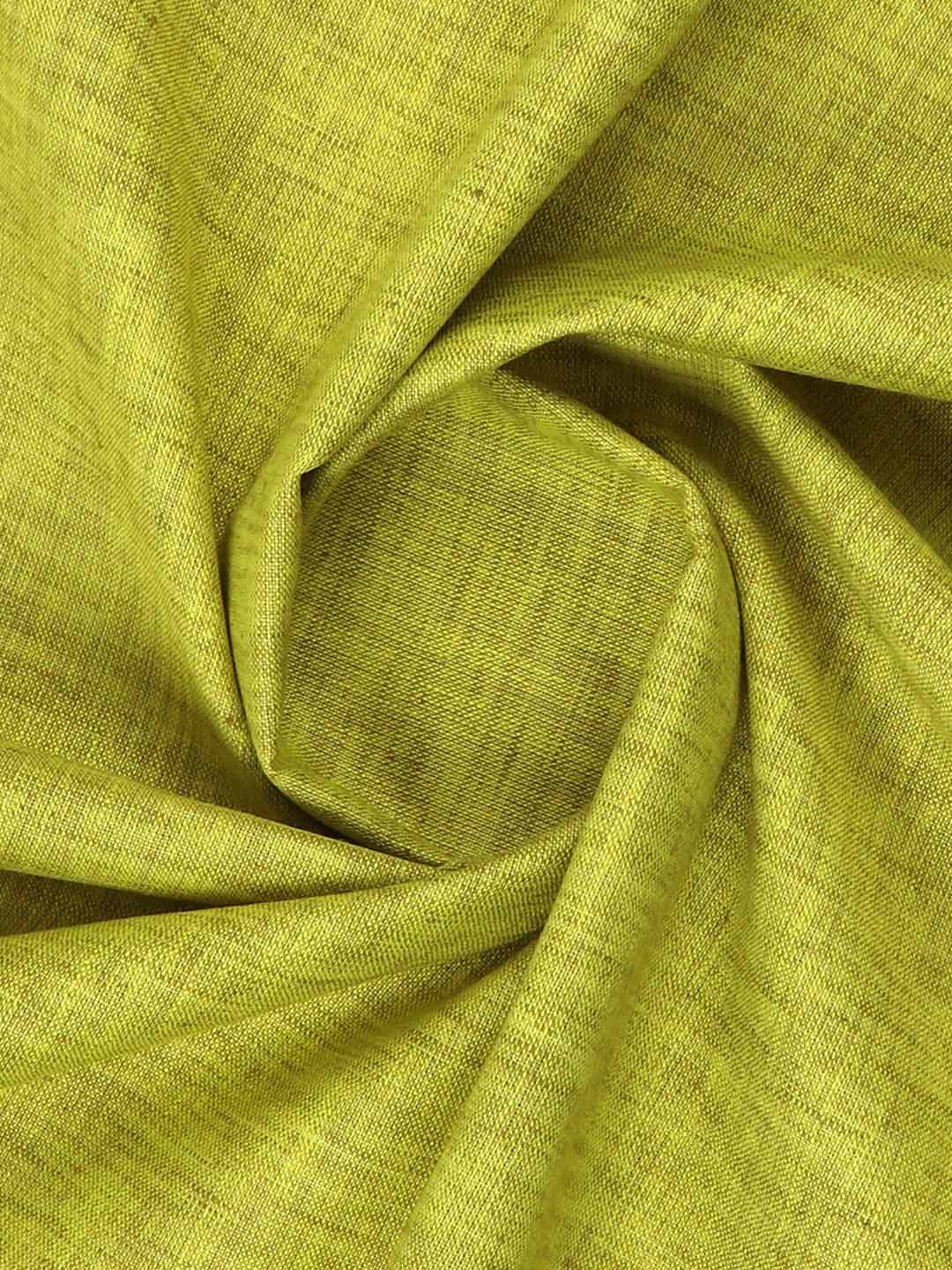 Cotton Blend Green Colour Kurtha Fabric Lampus