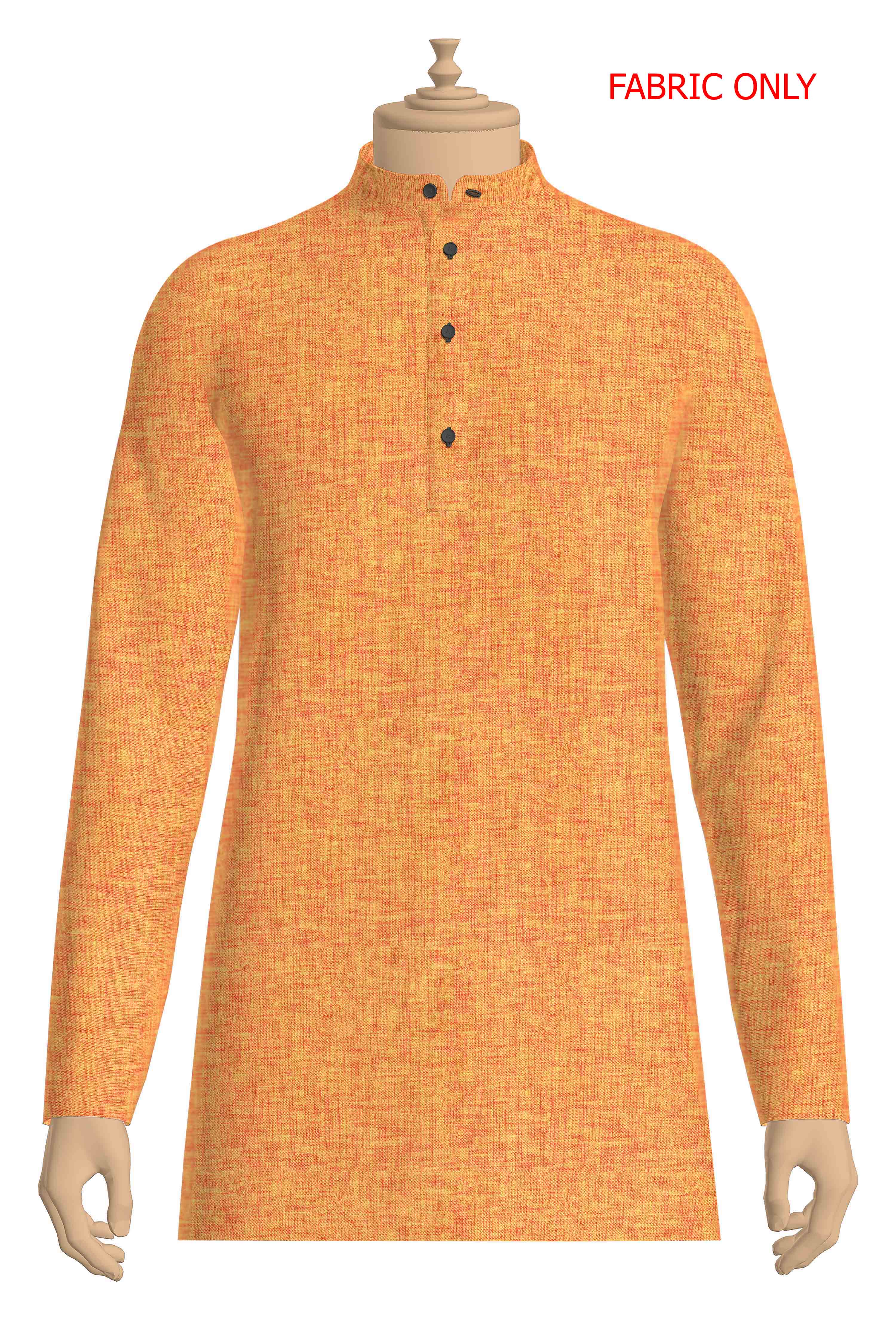 Cotton Blend Orange Colour Kurtha Fabric Lampus - CAPC1160-63
