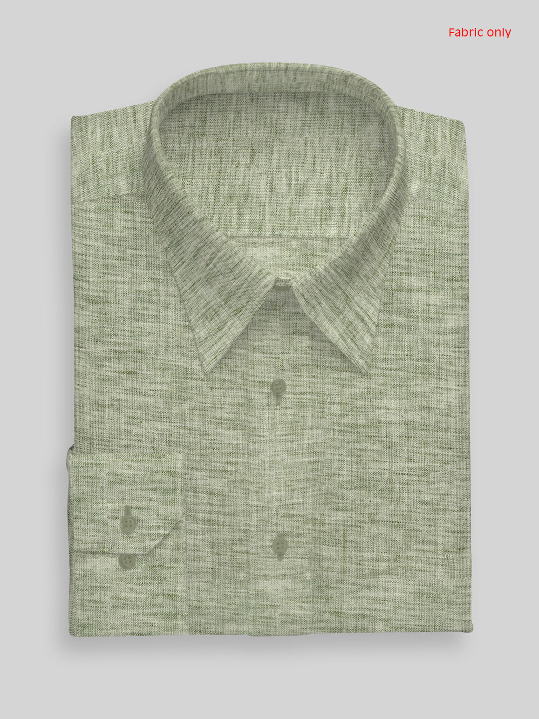 Men Cotton Blend Light Green Self Design Shirt and Kurta Fabric Lampus