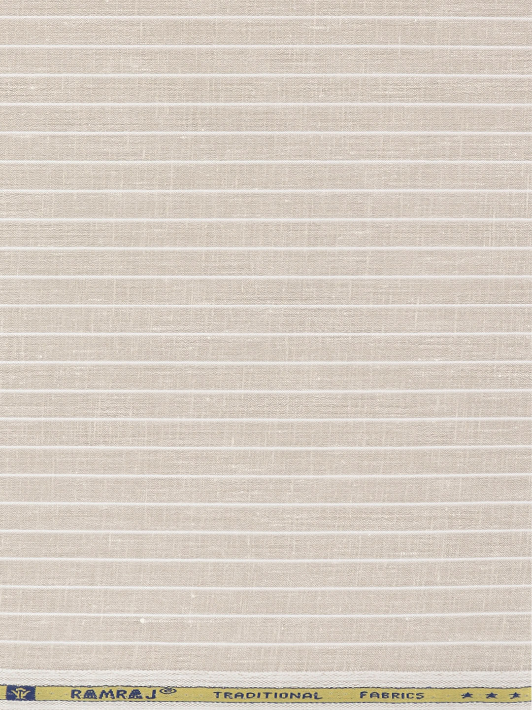 Men Cotton Rich Striped Shirt Fabric Light Brown High Style