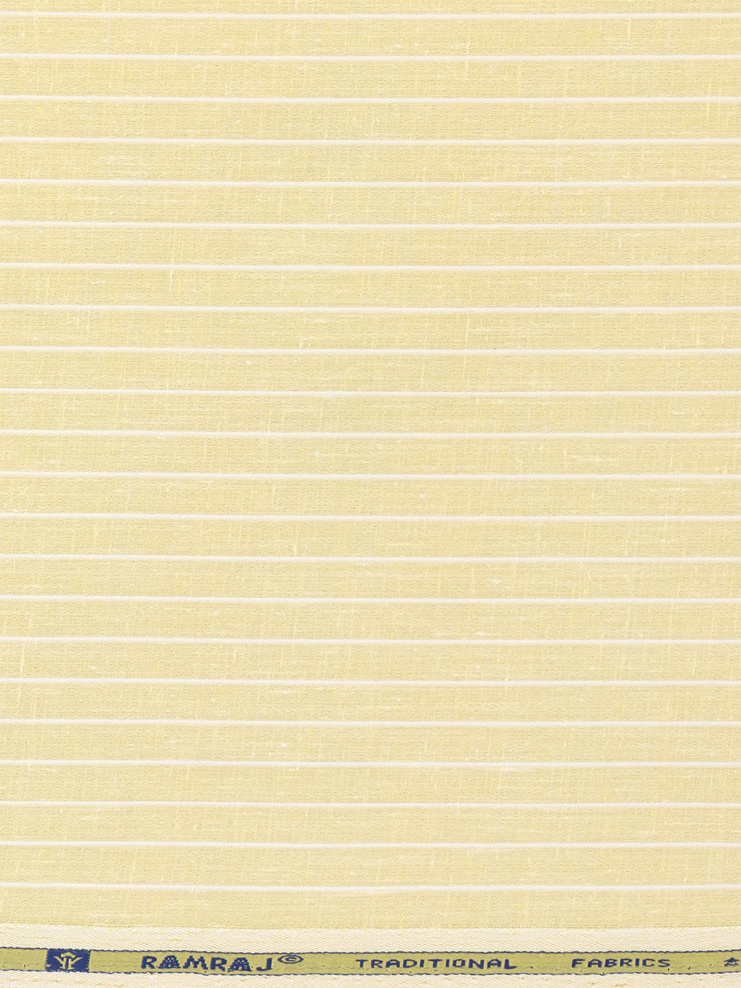 Men Cotton Rich Striped Shirt Fabric Yellow High Style