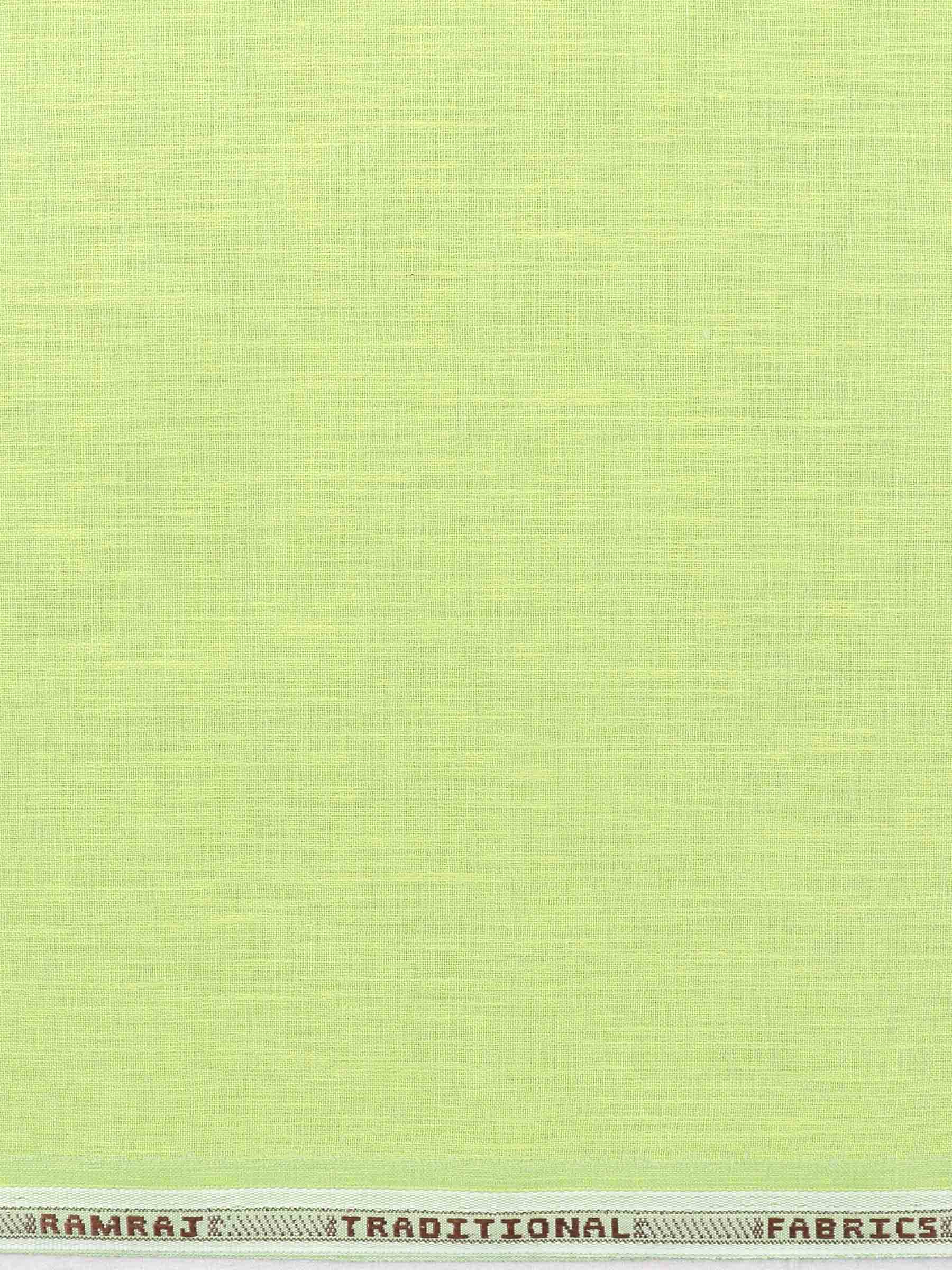 Mens Cotton Rich Plain Shirt Fabric Light Green Galaxy Art