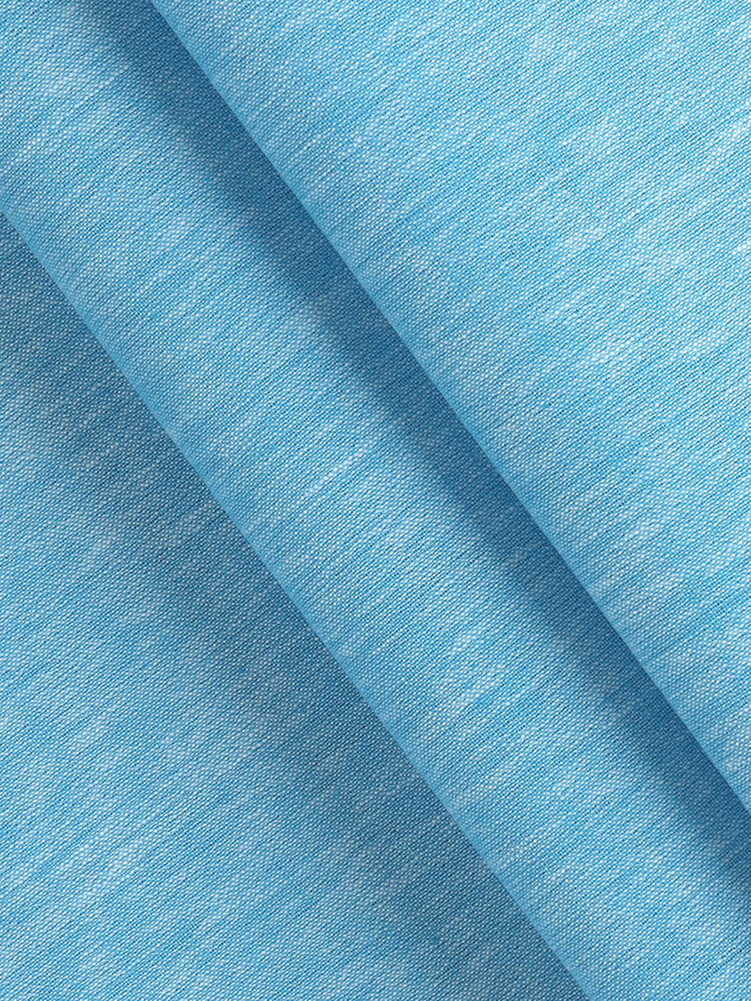 Men Cotton Rich Plain Shirt Fabric Blue High Style