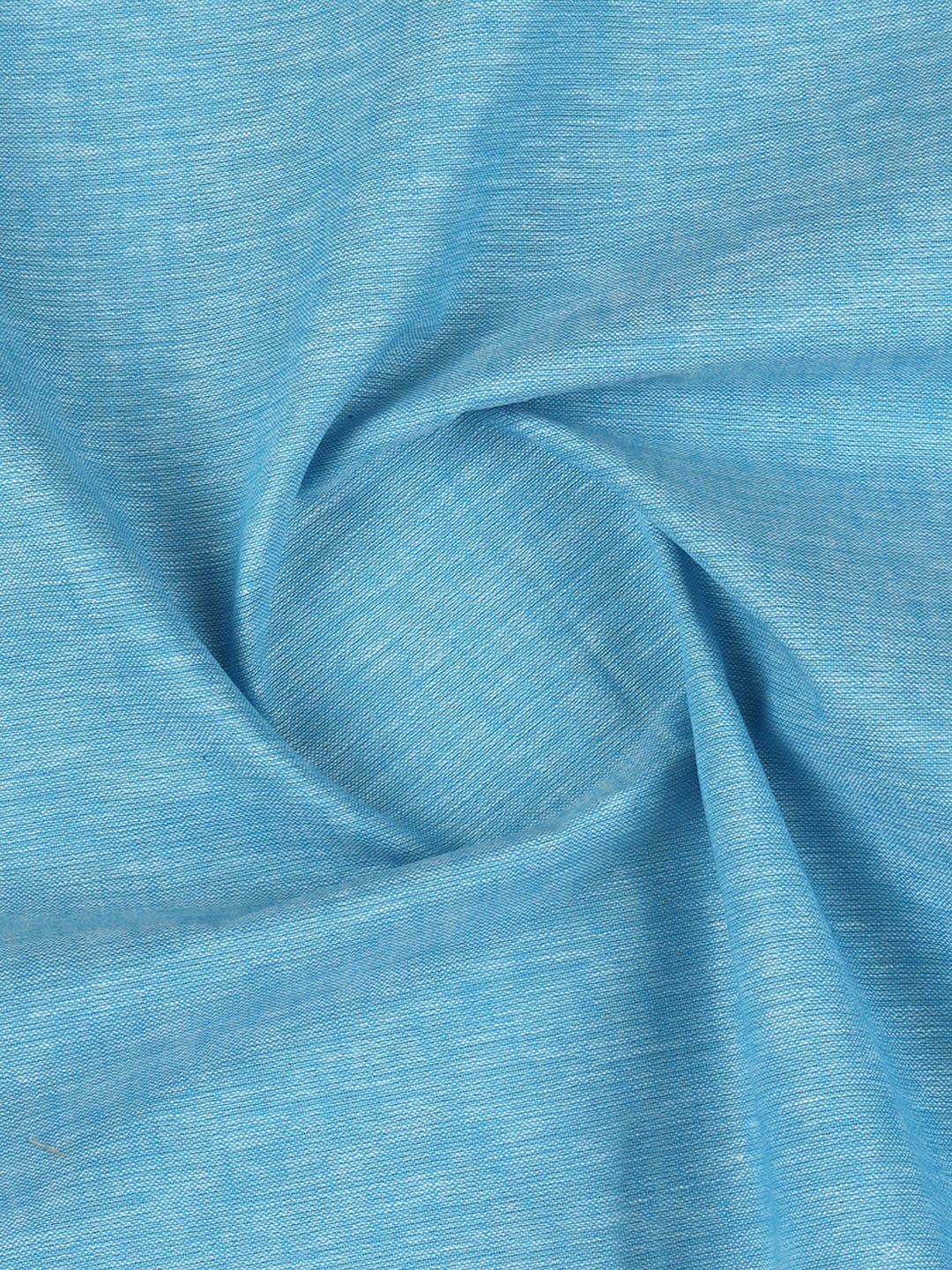 Cotton Rich Blue Plain Shirt Fabric High Style