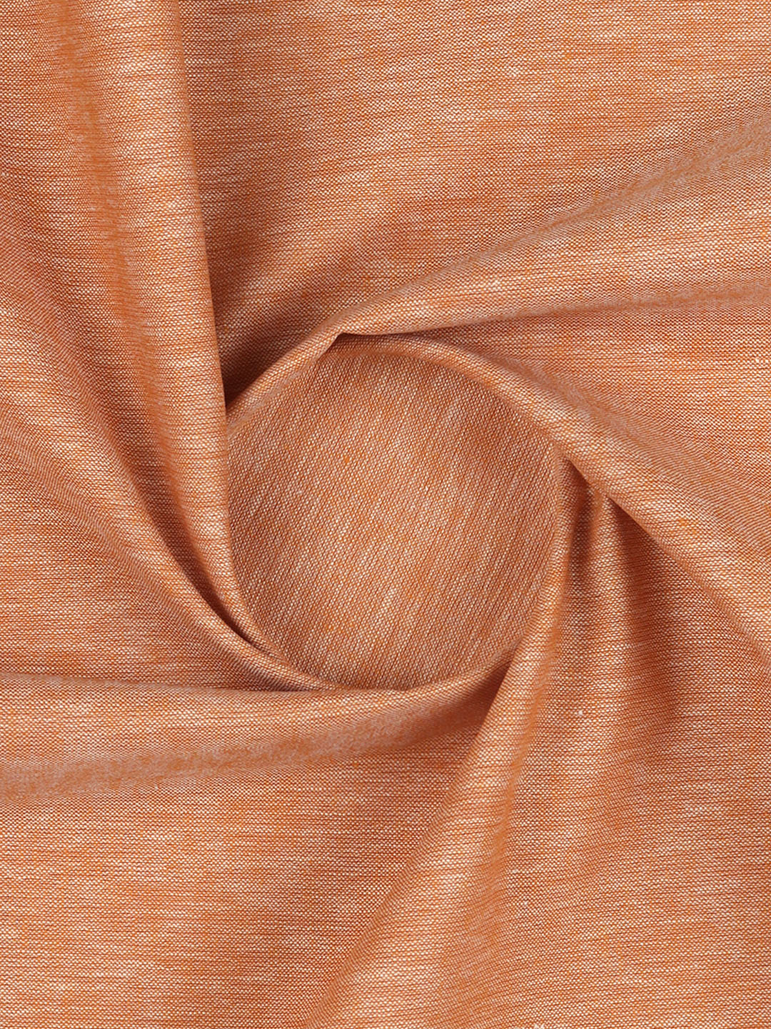 Men Cotton Rich Plain Shirt Fabric Dark Orange High Style