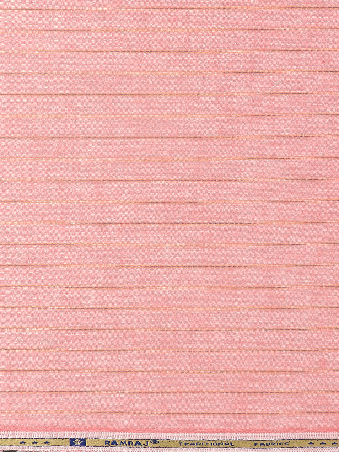 Cotton Rich Stripes Shirt Fabric Pink High Style