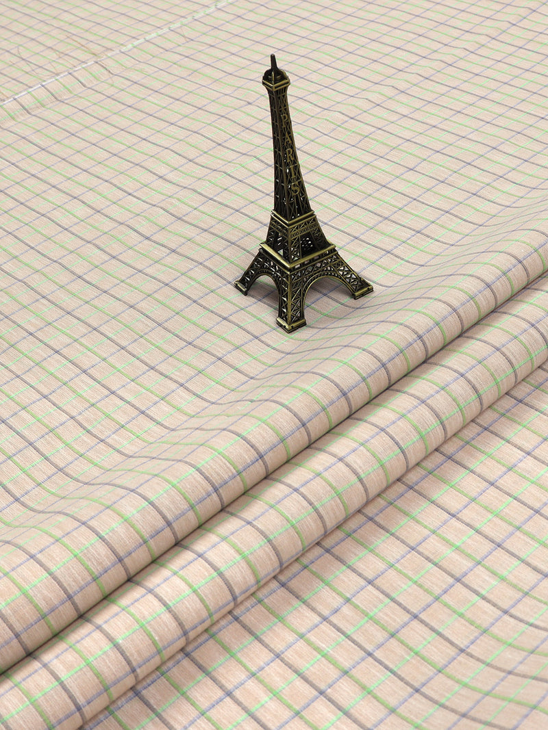 Cotton Sandal Checked Colour Shirt Fabric Infinity