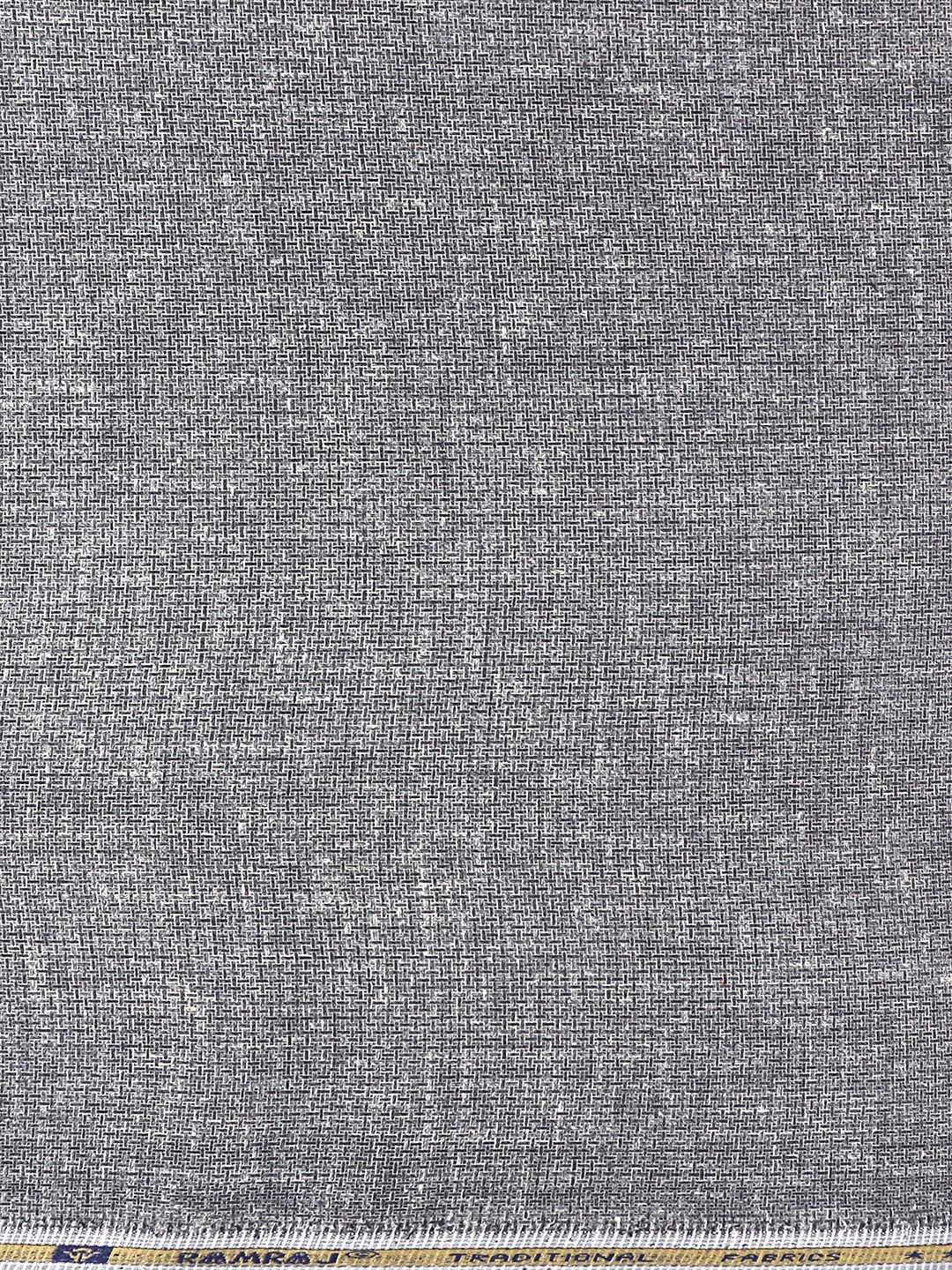 Cotton Rich Self Design Shirt Fabric Blue High Style